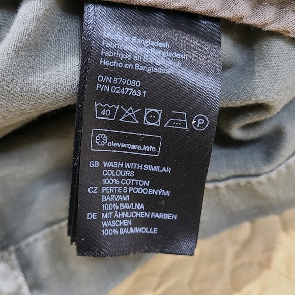 H&M L.O.G.G Khakis Military Jacket size 4 - Picture 6 of 7